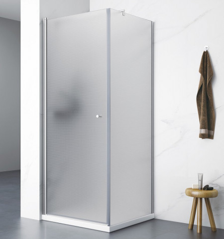 Aqualine PILOT čtvercový sprchový kout 900x900 mm, sklo Brick