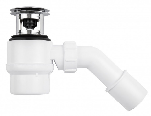 Sapho Sifon pro vany s přepadem, průměr 50mm, DN50, krytka chrom