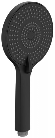 Sapho Ruční masážní sprcha, 3 režimy sprchování, silikon trysky, průměr 120mm, ABS/černá mat