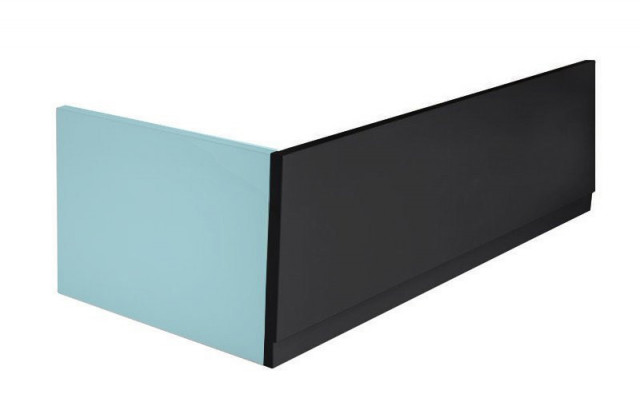 Polysan PLAIN panel čelní 180x59cm, černá mat, pravý