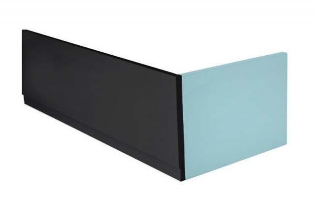 Polysan COUVERT panel čelní 180x52cm, černá mat, levý