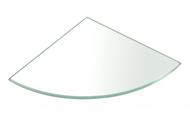 Sapho Rohová police 200x200x8mm, čiré sklo