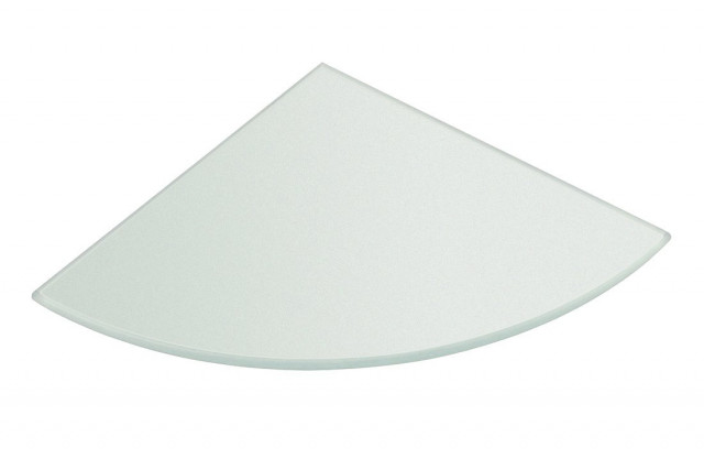 Sapho Rohová police 200x200x8mm, mléčné sklo