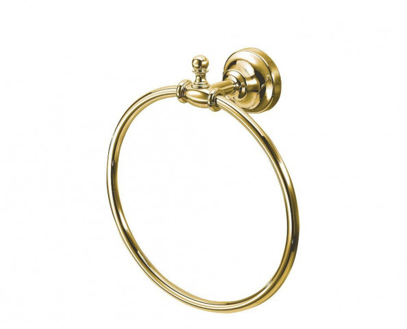 Sapho PERLA držák ručníků kruh, zlato