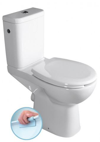 Sapho HANDICAP WC kombi zvýšený sedák, Rimless, zadní odpad, bílá