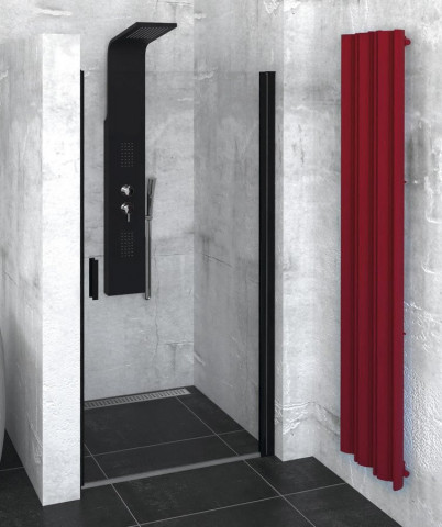 Polysan ZOOM BLACK sprchové dveře 800mm, čiré sklo