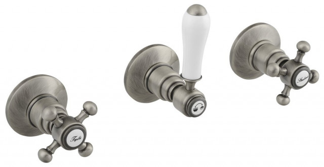 Sapho ANTEA podomítková sprchová baterie, 2 výstupy, nikl