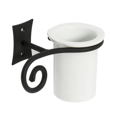 METAFORM REBECCA sklenka, keramika, černá mat