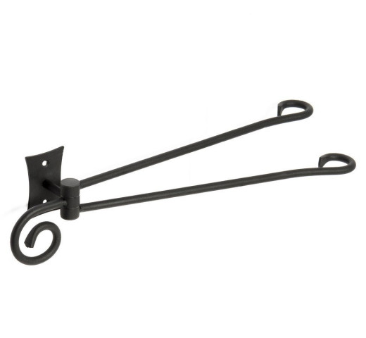 METAFORM REBECCA dvojitý držák ručníků otočný 300mm, černá