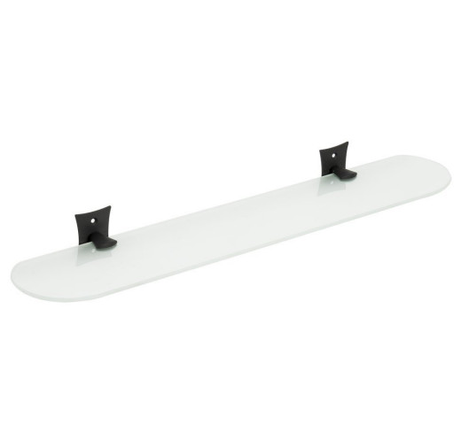 METAFORM REBECCA skleněná police 560mm, černá