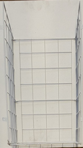 Aqualine Drátěný prádelní koš 410x490x290mm, chrom