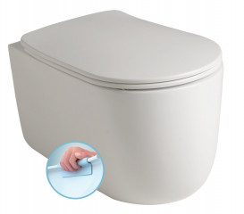 Kerasan NOLITA závěsná WC mísa, Rimless, 35x55cm, bílá