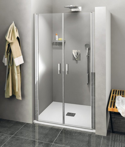 Polysan ZOOM sprchové dveře dvojkřídlé 800mm, čiré sklo