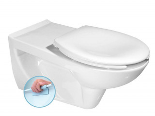 Sapho HANDICAP závěsná WC mísa prodloužená 37,5x73cm, Rimless, bílá