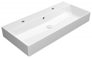 GSI KUBE X keramické dvojumyvadlo 100x47cm, bílá ExtraGlaze