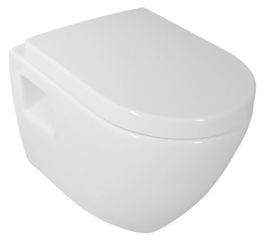 Aqualine NERA závěsná WC mísa, 35,5x50cm, bílá