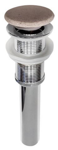 Sapho Umyvadlová výpust 5/4", click-clack, betonová zátka, bílý pískovec