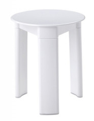 Gedy TRIO koupelnová stolička, průměr 33x40cm, bílá