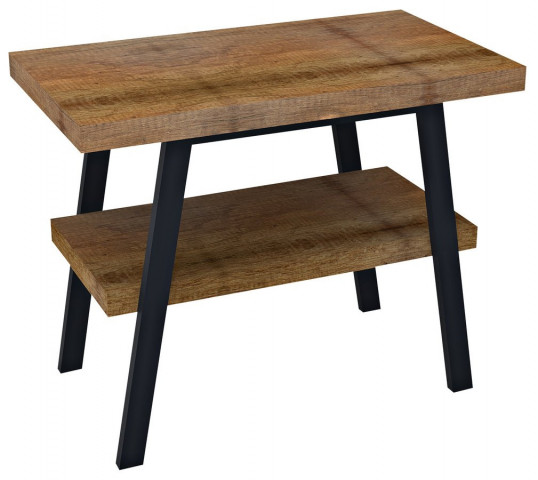 Sapho TWIGA umyvadlový stolek 80x72x50 cm, černá mat/old wood