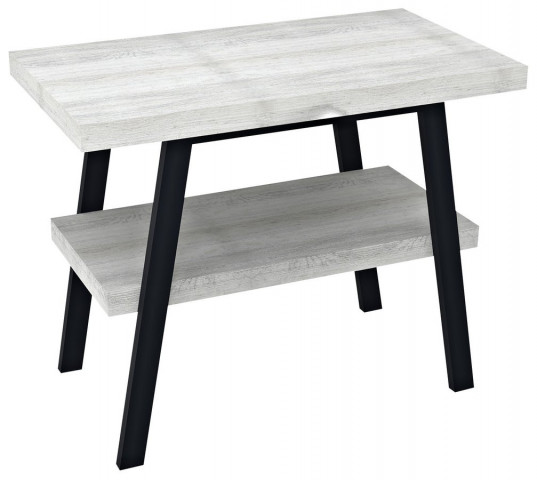 Sapho TWIGA umyvadlový stolek 90x72x50 cm, černá mat/dub starobílý