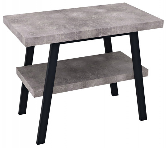 Sapho TWIGA umyvadlový stolek 90x72x50 cm, černá mat/cement