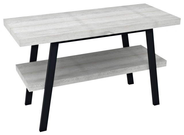 Sapho TWIGA umyvadlový stolek 110x72x50 cm, černá mat/dub starobílý