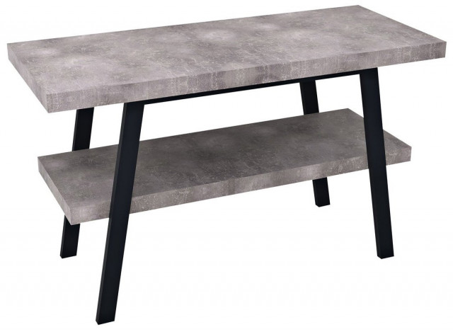 Sapho TWIGA umyvadlový stolek 120x72x50 cm, černá mat/cement