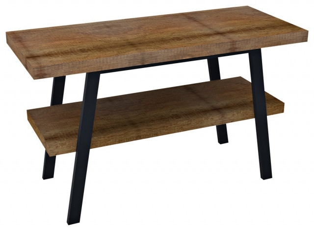 Sapho TWIGA umyvadlový stolek 120x72x50 cm, černá mat/old wood