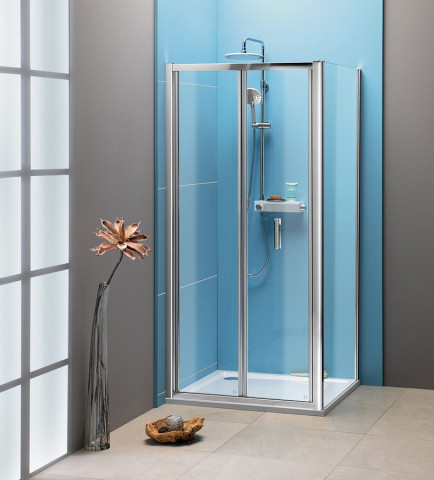 Polysan EASY obdélníkový sprchový kout 900x700mm, skládací dveře, L/P varianta, čiré sklo