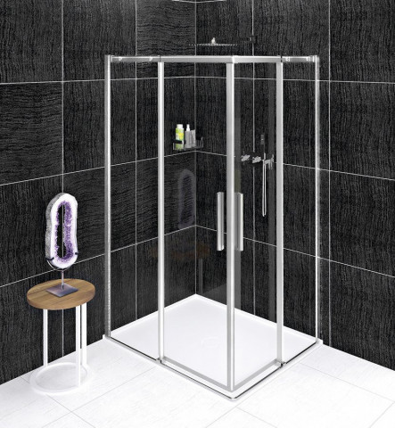 Polysan ALTIS obdélníkový sprchový kout 1000x800 mm, L/P varianta, rohový vstup, čiré sklo