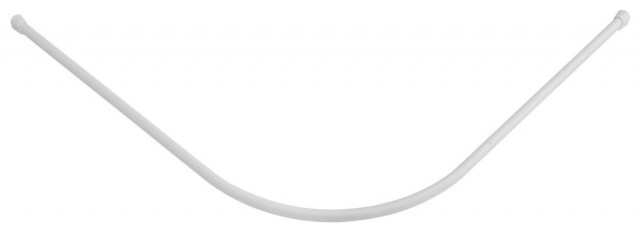 Aqualine Závěsová tyč čtvrtkruhová 80x80 cm, hliník, bílá