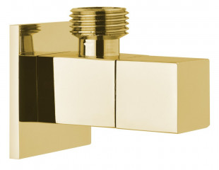 Sapho Rohový ventil hranatý, 1/2"x 3/8", zlato