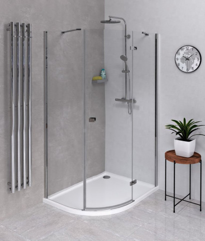 Polysan FORTIS čtvrtkruhová sprchová zástěna 1000x900x2000, pravá