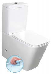 Sapho PORTO RIMLESS WC kombi, spodní/zadní odpad, bílá