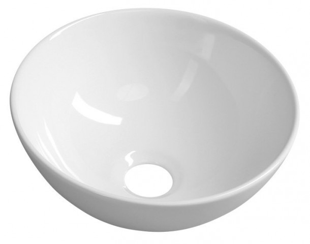 Sapho ASTER keramické umývátko na desku, Ø 28x11 cm, bílá