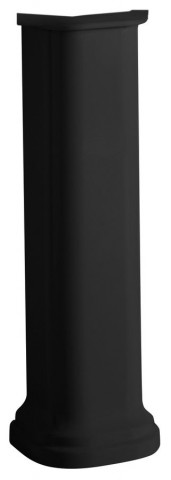 Kerasan WALDORF universální keramický sloup k umyvadlům 60, 80cm, černá mat