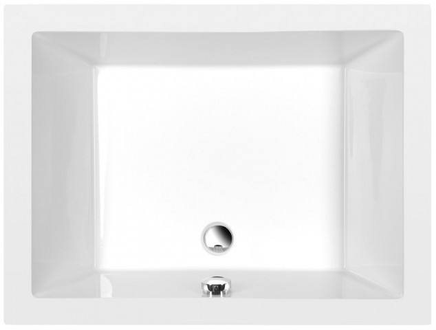 Polysan DEEP hluboká sprchová vanička s konstrukcí, obdélník 100x75x26cm, bílá