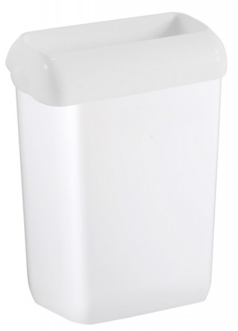 MARPLAST PRESTIGE odpadkový koš nástěnný s víkem a uchycením pytlů, 42l, bílá