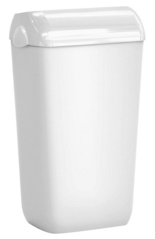 MARPLAST COLORED odpadkový koš nástěnný s víkem 23l, ABS, bílá