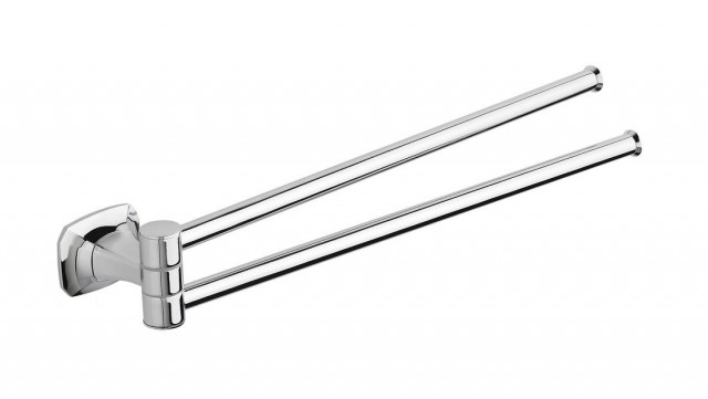 METAFORM AIDA dvojitý držák ručníků otočný 320mm, chrom