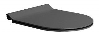 GSI WC sedátko, SLIM, Soft Close, Quick Release, černá mat/chrom