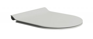 GSI PURA WC sedátko, SLIM, Soft Close, Quick Release, cenere mat/chrom