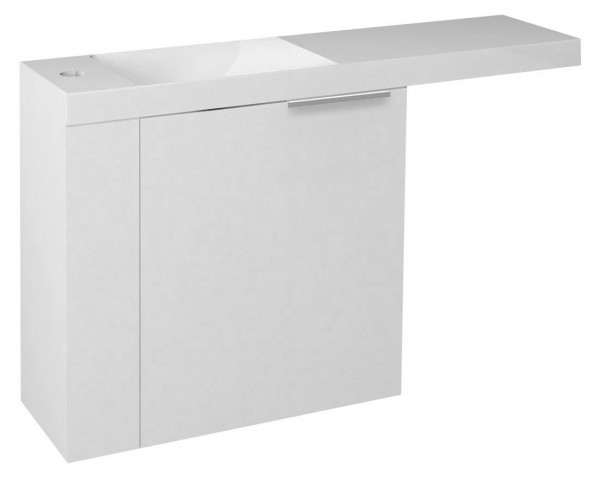 Sapho LATUS VI umyvadlová skříňka 50x50x22cm, levá, bílá (55835)