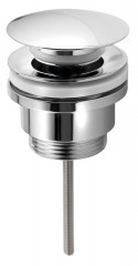 Bruckner Umyvadlová výpust 5/4“, click-clack, velká zátka, 10-55mm, chrom
