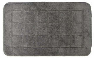 Ridder DELHI Koupelnová předložka 50x80cm s protiskluzem, 100% polyester, tmavě šedá