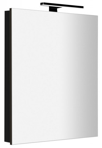 Sapho GRETA galerka s LED osvětlením, 60x70x14cm, černá mat