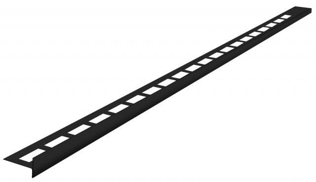 Sapho Spádová lišta, pravá, výška 10mm, délka 1000mm, černá mat