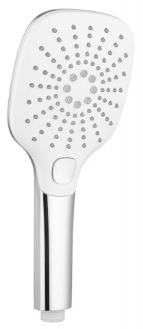 Sapho Ruční masážní sprcha s tlačítkem, 3 režimy sprchování, 109x109mm, ABS/chrom
