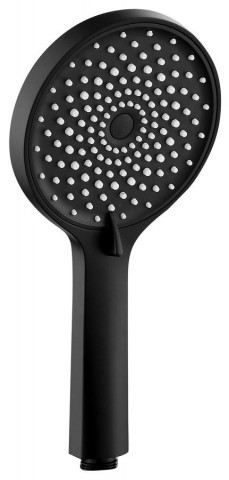 Sapho Ruční masážní sprcha, 4 režimy sprchování, průměr 123mm, černá mat