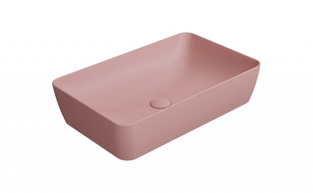 GSI NUBES keramické umyvadlo na desku 60x38cm, blush mat